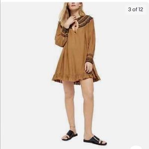Free People ERIN embroidered tunic dress